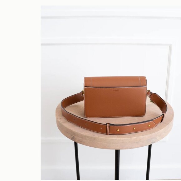 NEW Aallyn Ingrid Crossbody Shoulder Purse Bag Cognac Brown - Picture 7 of 16